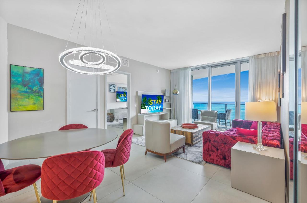 Seashore Resort - 2 Bedroom Right On The Beach Direct Ocean-View With Amenities On The Rooftop 好莱坞 外观 照片