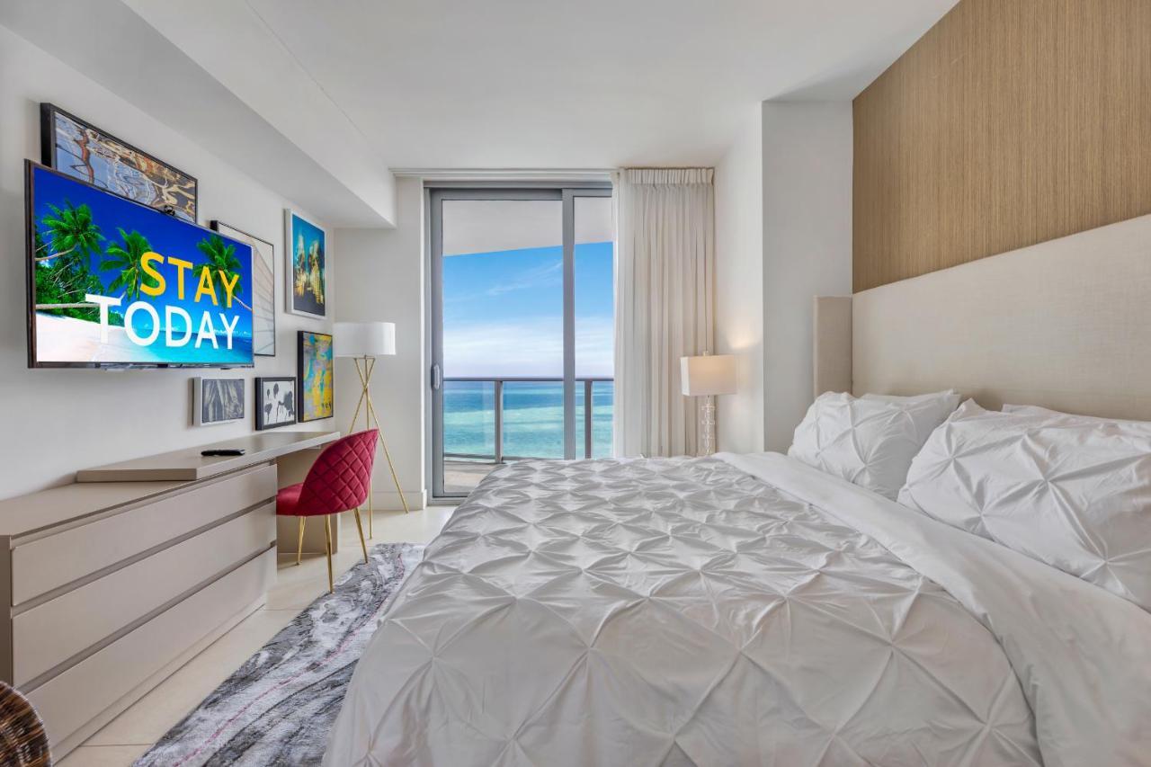 Seashore Resort - 2 Bedroom Right On The Beach Direct Ocean-View With Amenities On The Rooftop 好莱坞 外观 照片